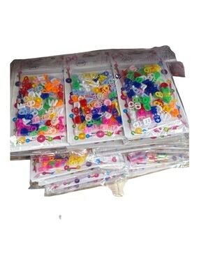 5 of the Park Assorted Multicolor Letter Cake Toppers - Pack of Party Picks